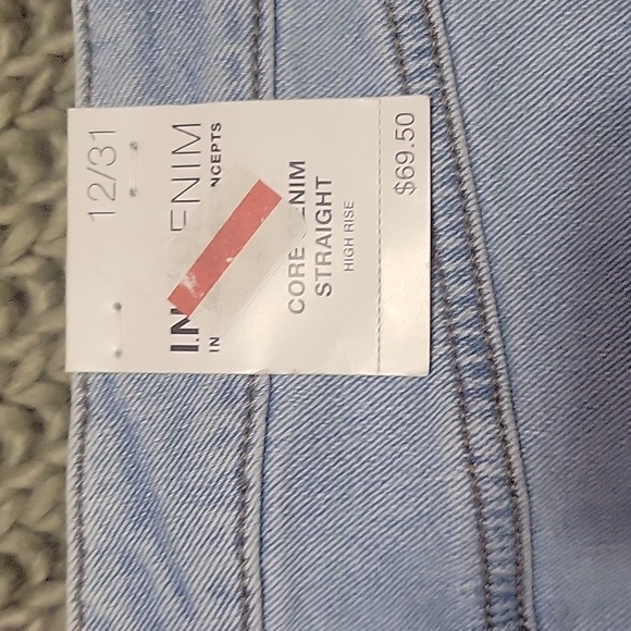 I.N.C Core Denim Straight Highrise - Picture 5 of 6